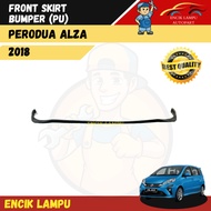 Perodua Alza 2019 Front Bumper Skirt Pu Material High Quality Lips Skirting Front Skirt Bodykit