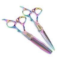6.0 inch F-22 Personality Gold Damascus Hair scissors
