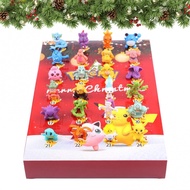 2022 Christmas Advent Calendar Pokemon Holiday Advent Calendar 24PCS Kawaii Action Figurines Pikachu Holiday Advent Calendar for Kids