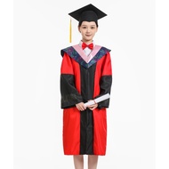 Graduation Attire Set - Academic Gown & Doctor Hat - In Stock