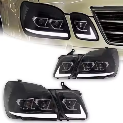 Headlight For Lexus LX LX470 1997-2007 Car Автомобильные Товары 12V Led DRL Hella Xenon Lens Hella L