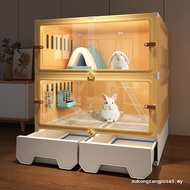 (() Rabbit Cage Household Large Rabbit Special Cage Guinea Pig Guinea Pig Cage Large Space Rabbit Vi