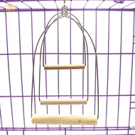 Portable Metal Parrot Perch Toy Swing Perch Stand Metal Parrot Training Toys for Cockatiels Parakeet