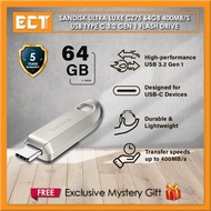Sandisk Ultra Luxe CZ75 64GB 128GB 256GB 400MB/s USB Type C 3.2 Gen 1 Flash Drive