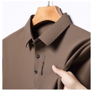 Shirt Men's Shirt Polo Shirt Summer Men's Short-Sleeved Shirt T-Shirt Polo Shirt Business Polo Casual Men's Breathable Shirt Lapel Polo Slim-fit