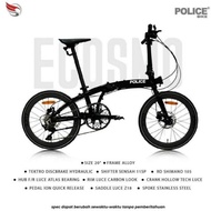 Sepeda Lipat Element ecosmo 11 Black Police