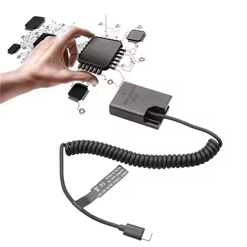 【Last-Chance!】3X EL14 Dummy Coupler Battery Type-C Spring Cable For Nikon D3100 D3500 D5100 D5200 D5