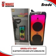 Brodu BTS-1387  Bluetooth speaker with wireless mic