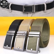 DE65 - Canvas Belt Men's Nylon Belt Metal Buckle Head GN 002