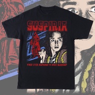 Suspiria 1977 Tshirt Horror Retro Tshirt Scary Tshirt Classic Movie Summer Men's and Women's Loose