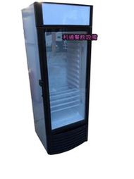 《利通餐飲設備》1門玻璃冰箱(黑色) 252L 單門冰箱 一門冰箱 冷藏冰箱 冷藏櫃