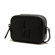 [HAZZYS] Puppy Embossed Cute Genuine Leather Crossbody Camera Bag