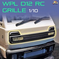 WPL D12 Grille with Headlight Lens - RC Drift 3D Print WPL D12 Grill
