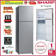 Save4.0 Sharp Refrigerator SJ325MSS 320L Smile Series 2-Door Fridge SAVE 4.0