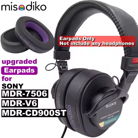 misodiko Upgraded Ear Pads Cushions Replacement for Sony MDR 7506 / MDR V6 / MDR CD900ST Headphones