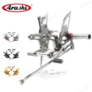 Arashi For KAWASKI NINJA ZX-10R 2004-2021 Motorcycle CNC Adjustable Rearset Footrest Foot Pegs ZX10R