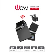 UCAMกล้องติดรถยนต์หน้าและหลัง รุ่น U70 2K wifi gps ดูผ่านมือถือ APPภาษาไทย ระบบความปลอดภัยและอุปกรณ์