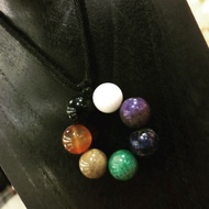 Genuine Crystals - 7 Chakra Stone Pendant with necklace string