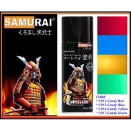 SAMURAI SPRAY CANDY COLOURS - C011:Y112* RED / C015:Y111* BLUE / C016:Y016* YELLOW / C017:Y017* GREE