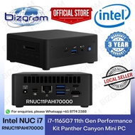 Intel NUC i7-1165G7 11th Gen Performance Kit Panther Canyon Mini PC RNUC11PAHI70000 Core 4, Thread 8