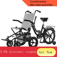 XY7 Elderly Folding Cart Bicycle with Wheelchair Elderly Shopping Cart Can Sit and Buy Food Scooter