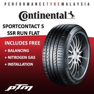 Continental Sport Contact 5 CSC5 SSR Run Flat 17 18 19 Tyre Tayar Tire (FREE INSTALLATION/DELIVERY) Rft Runflat