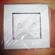 Schneider 2 Gang Telephone Outlet