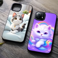 HP Cheline (SS 35) Sofcase-Hardcase 2D Glossy Glossy/Flash CUTE Cat Motif Cool CUTE For All Types Of Android Phones Xiaomi Redmi Mi Vivo Oppo Samsung Realme Infinix Iphone Phone Case Latest Case-Unique Case-Mobile Phone Protector-Latest Case-Cool Casing