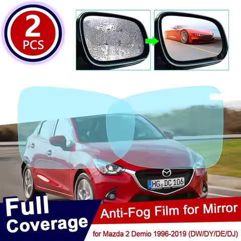 for Mazda 2 Demio 1996~2019 DW DY DE DJ Car Rearview Mirror Protective Film Waterproof Rainproof Ant