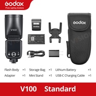 Godox V100 100W TTL Li-ion Round Head On-Camera Flash 1/80000s 2.4G Wireless Receiving System Wirele