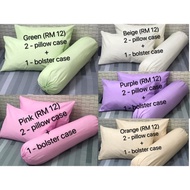 Pillow Case, Bolster Case, Pillow Case + Bolster Case (READY STOCK)