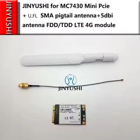 Sierra Wireless MC7430+ 5DB SMA Male(Pin) Antenna+U.FL SMA Female(Hole) Pigtail B1/B2/B5/B7/B8/18/B1