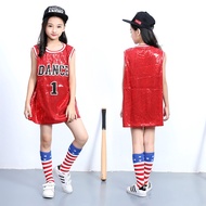 Summer Sequin Hip Hop Street Dance Modern Dance Performance Costume Kindergarten Dance Outfit