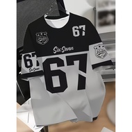 T-shirt For Kids 67 Six Seven Italian Brain Rot Math Joke Tops Y2k Game Saying Short Sleeve Graphic 