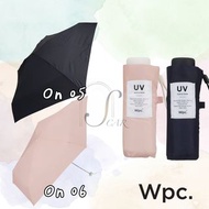 Wpc. 小型防UV摺疊傘 (黑/粉)