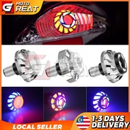 Motosick Angel Eye Led Headlight Fog Lamp Rgb Flashing Brake Tail Light Devil's Eye Headlamp Warning