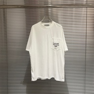 Acne Studios 1996 Logo Pocket Letter Round Neck Short Sleeve T-Shirt