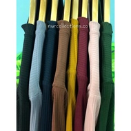 DZs IRONLESS TSHIRT.. Knitted Cotton Mixed Nylon.. Muslimah Tshirt.. Pakaian Kerja & Casual.. Sesuai