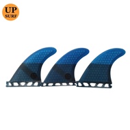 【Limited Stock Available】 Upsurf Future Fins G7 Surf Board Blue Fiberglass Tri Fin Set Surf Accessor
