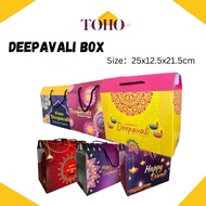 New Design 2025 Deepavali Diwali Box Happy Deepavali Box With String Handle For Cookies Chocolate Sn