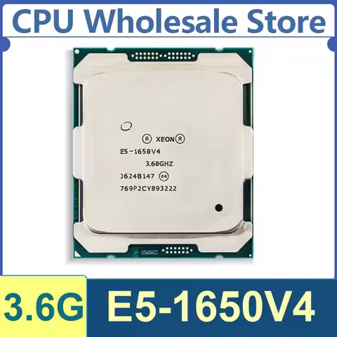 Xeon E5-1650V4 6 Core 12 Thread 3.6GHz 140W 15MB Cache 14nm LGA2011-3 SR2P7 DDR4 1600/1866/2133/2400
