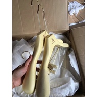 Customized Beige Solid Wood Hanger Solid Wood Pants Hanger Men Women Clothes Hanger Foreign Trade Su