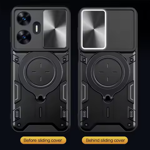 Shockproof Case For Realme 14 13 12 10 P3 Pro Plus 14X 14T C35 C51 C53 C55 C61 C63 C67 C71 C75 Slide