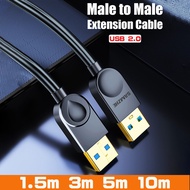 【Fast Ship】1.5M 3M 5M 10M USB Extension Cable Male To Male USB Extender High Speed Data Cable USB 2.