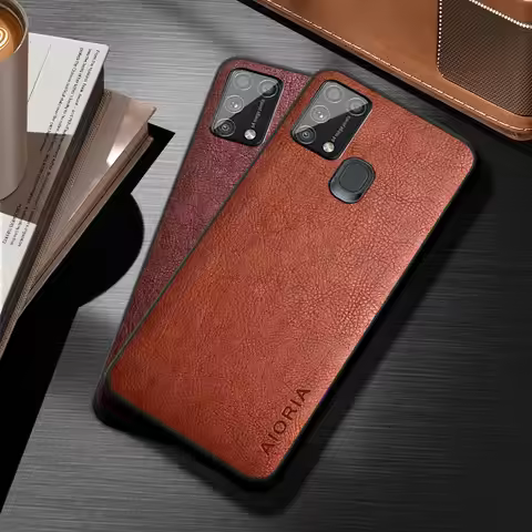 Case for Samsung Galaxy M31 M31S M51 funda luxury Vintage Leather skin coque phone soft cover for sa