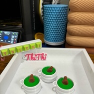 Fun click click 3D Matcha keychain