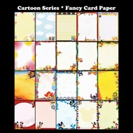 A4 Cartoon Series / Pattern Color Fancy Card Paper / Kertas Folio Binding Cover / Kertas Bercorak / 