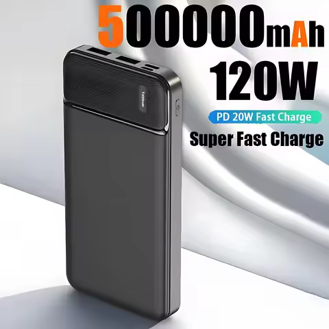 120W 50000mAh PowerBank Portable Super Fast Charger External Battery PoverBank High Capacity PowerBa