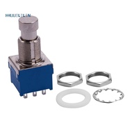 Guitar Effects 3PDT 9-Pin Latching Stomp Pedal Footswitch Foot Switch Blue