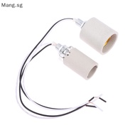 Mang LED Light Ceramic Screw Heat Resistant Adapter Home Use Socket Round For E14 Bulb Base E27 Lamp Holder With Cable SG